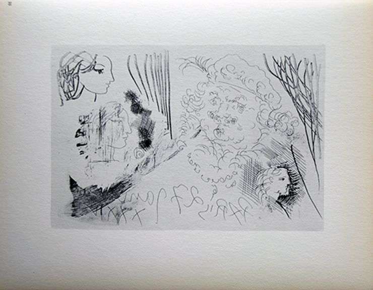 PABLO PICASSO, HEAD OF REMBRANDT