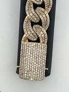 CERTIFIED 14K YELLOW GOLD MIAMI CUBAN LINK DIAMOND BRACELET