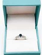 14kt Solid White Gold, Sapphire Cocktail Ring