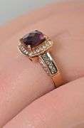 Modern 14K Rose Gold Garnet LeVian Ring