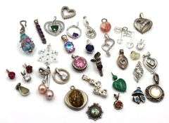 Group lot of Vintage 925 sterling silver pendants