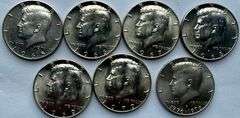 Year Run of Kennedy Clad Silver Halves
