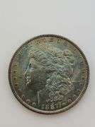 1887 Morgan Silver Dollar, Toned UNC
