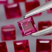 Top blood red! VS to SI clarity! Heated only 2.40ct Ruby set!!!
