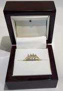 1.55ctw F, VVS1 lab grown diamond with 14k gold ring