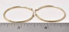 Elegant 14K Yellow Gold Hoop Earrings