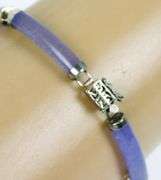Sterling Silver & Lavender Jade Bracelet