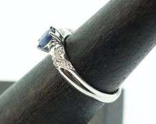 14kt Solid White Gold, Sapphire Cocktail Ring