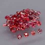 Untreated!!! Rose red!!! 3.67ct set of natural Sapphires!