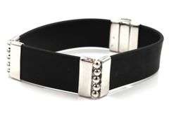 Black rubber bracelet