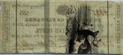 25 Cent County of Fluvanna Palmyra Va Feb 23 1863 Note.