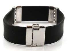 Black rubber bracelet