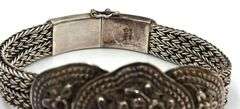 Lot of 2 vintage 925 sterling silver bracelets