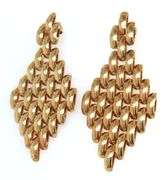 Sexy 14K Yellow Gold Dangle Earrings