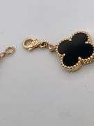 CERTIFIED BRAND NEW 18K YELLOW GOLD CLOVER LEAF BRACELET