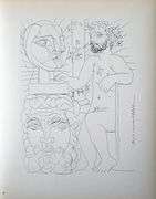 PABLO PICASSO, SEATED SCULPTOR
