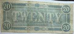 $20 CSA Note Feb 17 1864 Series