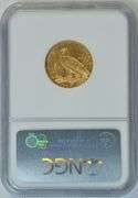 Choice BU better date 1908 $5 Indian Gold Piece. NGC MS62