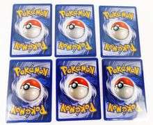 6 Pokémon 1999 1st Edition Trade Cards