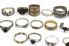 Group lot of vintage 925 sterling silver rings