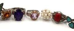 925 Sterling Silver Rings Lot