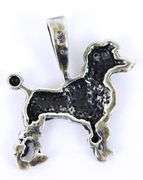 Kabana Sterling Poodle Pendant