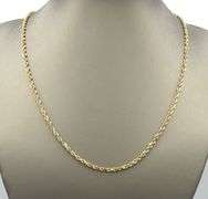 10kt Yellow gold Rope chain necklace