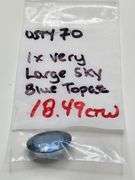 Very large sky blue , very fine quality Topaz - 18.49 ct