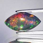 Eye catching 1.83ct multi-patterned rainbow Black Opal