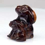 Adorable! 25.78ct Spessartite Garnet rabbit carving!
