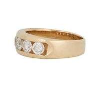 Gents 2.00ctw Round Diamond Channel Set Band Ring in 14K