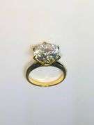 Ladies Sparkling 5 Ct White Simulated Lab Diamond  Ring