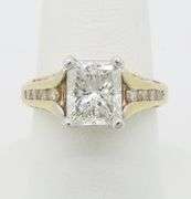 GIA Certified 3.87CTW Earth Mined Diamond Ring