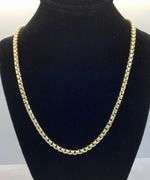 14K Yellow Gold Box Link Chain