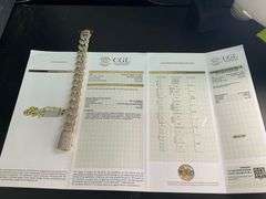 CERTIFIED 14K YELLOW GOLD MIAMI CUBAN LINK DIAMOND BRACELET