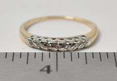 Lovely 14K Yellow Gold Diamond Ring