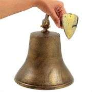 Rustic Brass Ship Bell Solid Brass