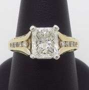 GIA Certified 3.87CTW Earth Mined Diamond Ring