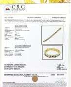 Angelic 11.69CTW Oval Shaped Emerald-Cut Ruby & 3.90CTW Diamond Bracelet in 14K Gold Over Sterling S
