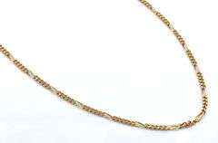 14kt Yellow gold Figaro link chain necklace
