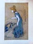 Magnificent collection of Picasso! Les Bleus de Barcelona Picasso, Sabartes. Au ent d'Arles 1963