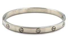 Stainless steel love bangle bracelet