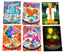 6 Pokémon 1998 TV Animation Edition Trade Cards