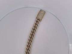 CERTIFIED 10K YELLOW GOLD MIAMI CUBAN DIAMOND LINK BRACELET