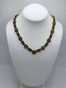 Natural rare Aventurine & Diamond Necklace.