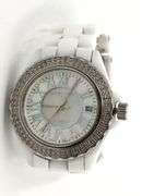 Swiss Legend Karamica white ceramic diamond quartz watch