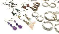 Group lot of Vintage 925 sterling silver earrings