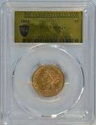 Special PCGS MS62+ Gold Label 1894 $5 Liberty Gold. Fairmont Collection