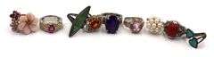 925 Sterling Silver Rings Lot