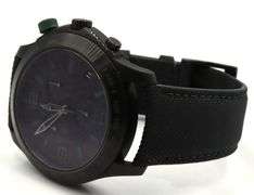 Gucci G timeless black PVD quartz chronograph watch